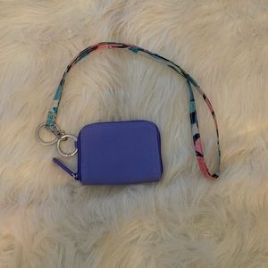 Vera Bradley Lanyard and Wallet